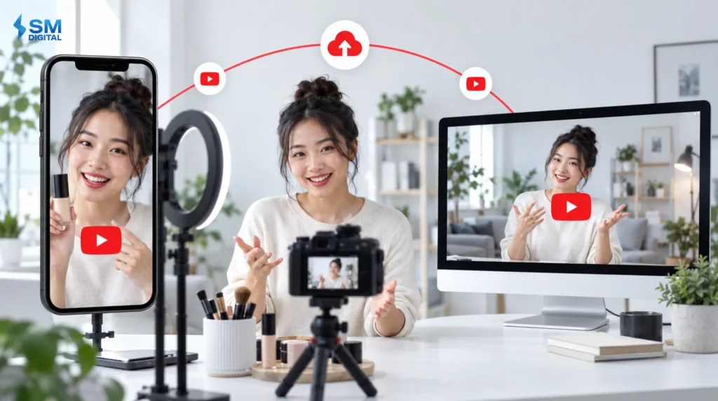 การทำ YouTube Shorts ควบคู่กับคลิปวิดีโอแบบยาว