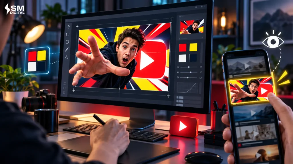 การออกแบบภาพปก YouTube ให้น่าสนใจและช่วยหยุดสายตาคนดู